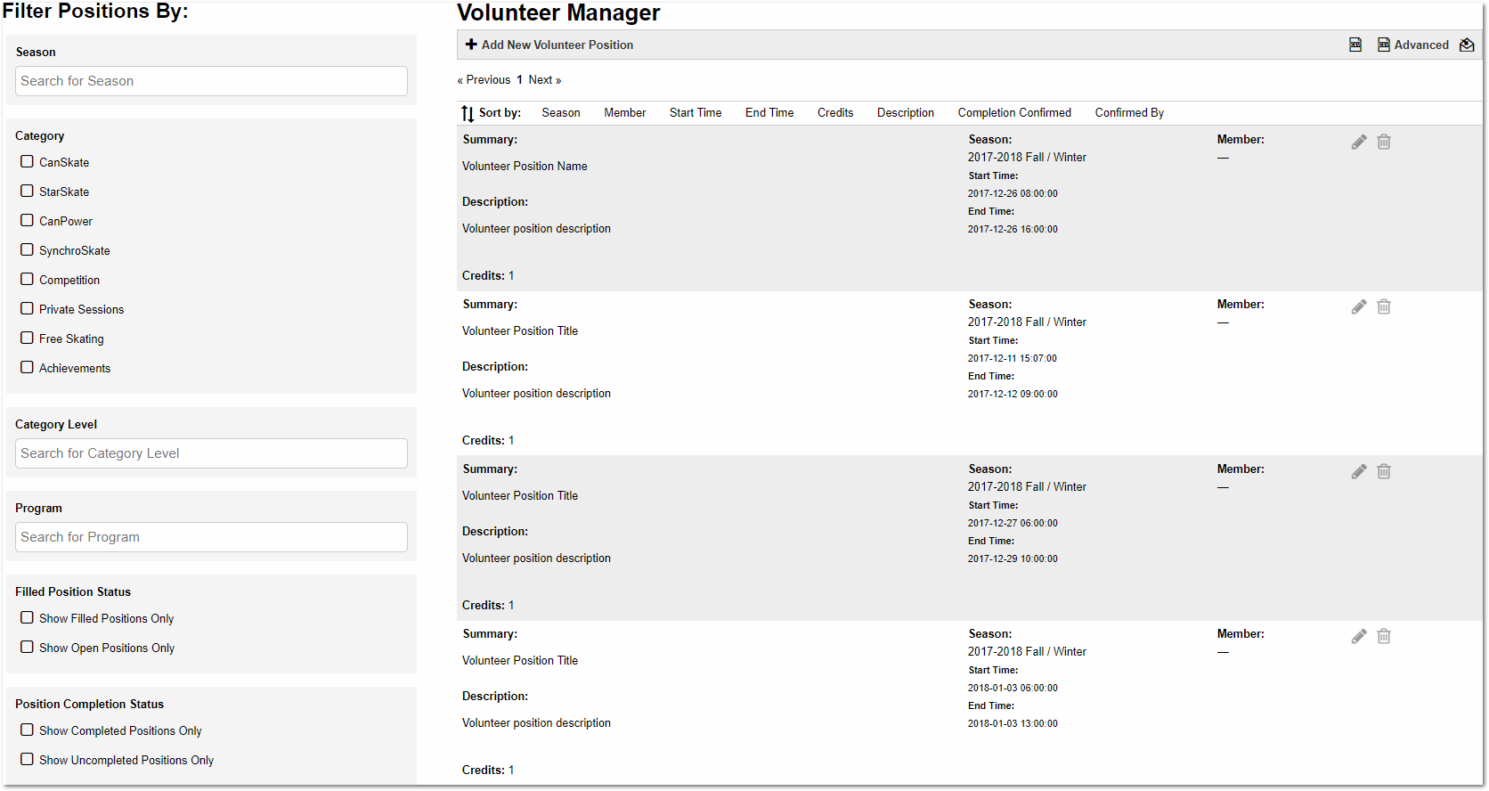 volunteering uplifter inc volunteer list