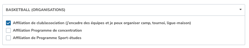 Choix du type d’organisme