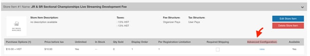 Configuration avancée de l’option d’achat