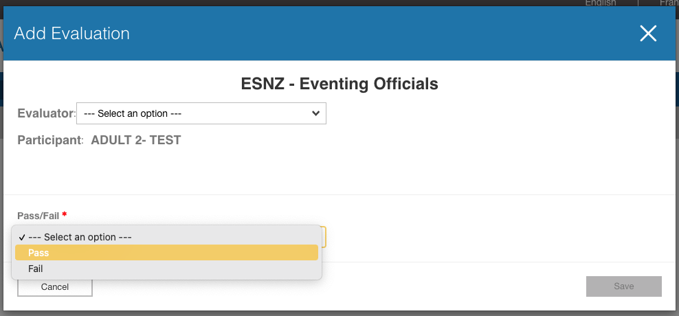 Fiche de cours du test sur les règles avec Add Evaluation