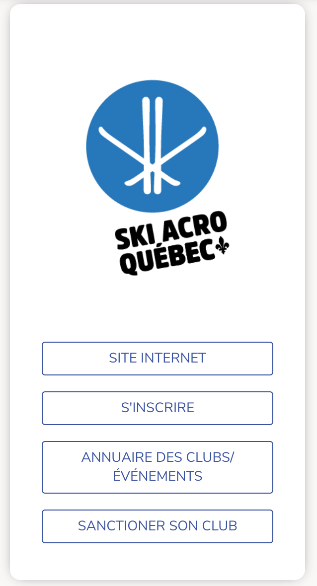 Page de l’OPTS avec le bouton Sanctionner son club