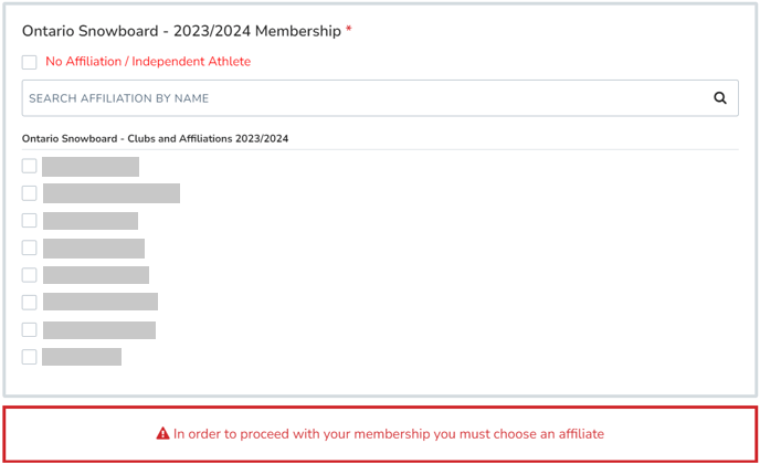 Question d’affiliation au club